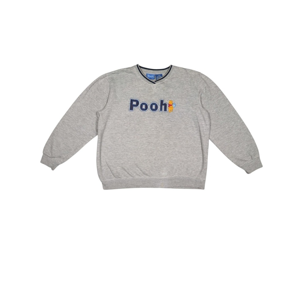 Disney Pooh Sweater Gray Size L